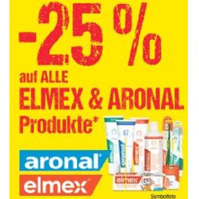 -25% auf ALLE ELMEX & ARONAL Produkte Maximarkt