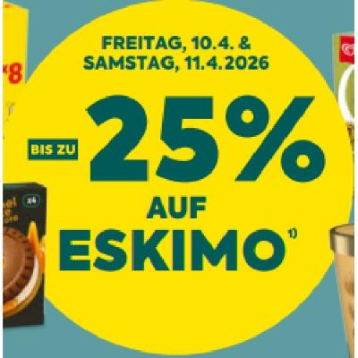 BIS ZU -25% AUF ESKIMO BILLA PLUS