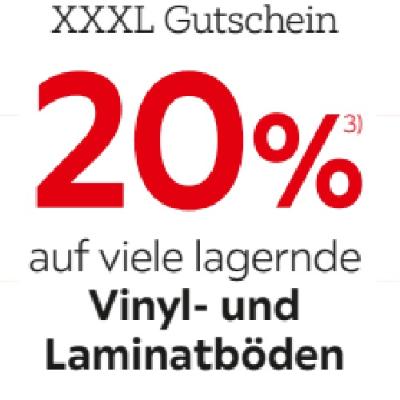 Promotion Bild von 20% auf viele lagernde Vinyl- und Laminatböden XXXLutz