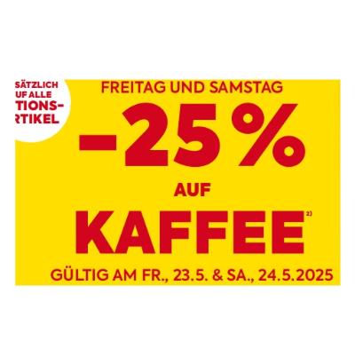 Promotion Bild von -25% AUF KAFFEE BILLA