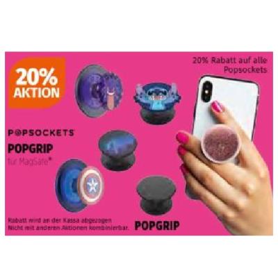 Promotion Bild von 20% Rabatt auf alle Popsockets Müller Drogerie