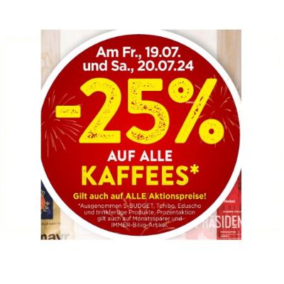 -25% AUF ALLE Kaffes SPAR Gourmet