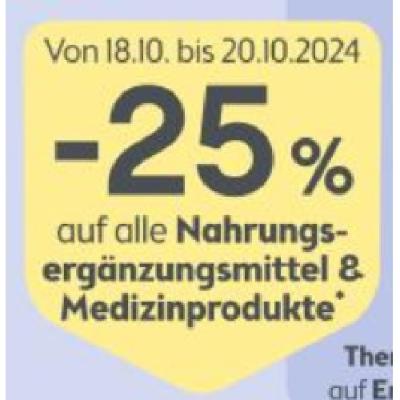 Promotion Bild von -25% auf alle Nahrungsergänzungsmittel & Medizinprodukte BIPA