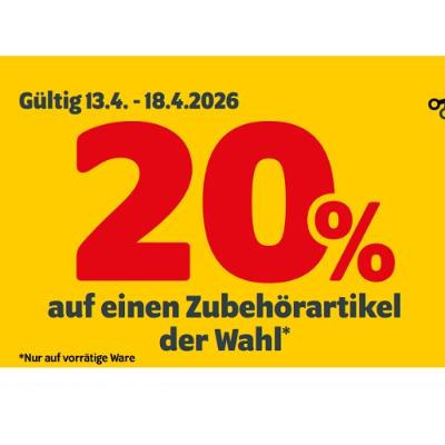 20% auf einen Zubehörartikel der Wahl DAS FUTTERHAUS