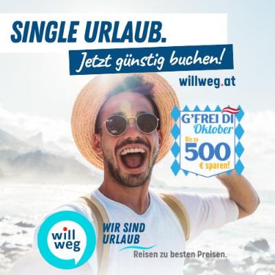 Single Urlaub mit willweg.at