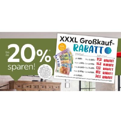 bis zu 20% sparen! XXXLutz