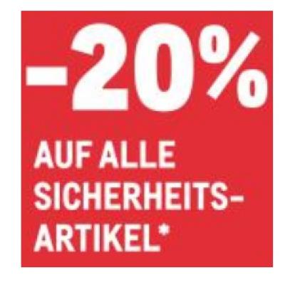 -20% AUF ALLE SICHERHEITS-ARTIKEL METRO