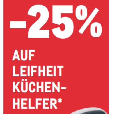 -25% AUF LEIFHEIT KÜCHENHELFER METRO