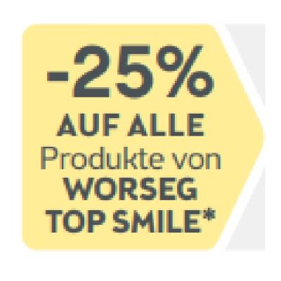 Promotion Bild von -25% auf alle Produkte von Worseg Top Smile BIPA