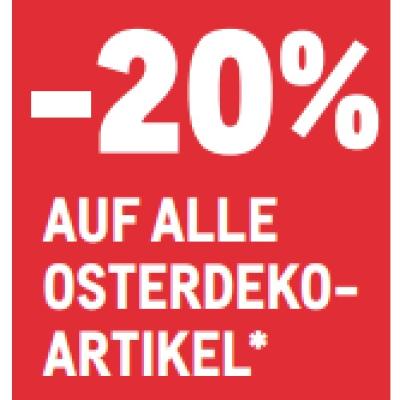 -20% AUF ALLE OSTERDEKOARTIKEL METRO