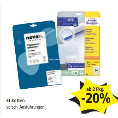 Etiketten ab 2 Pkg. -20% PAGRO & LIBRO