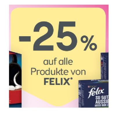 -25% auf alle Produkte von FELIX BIPA