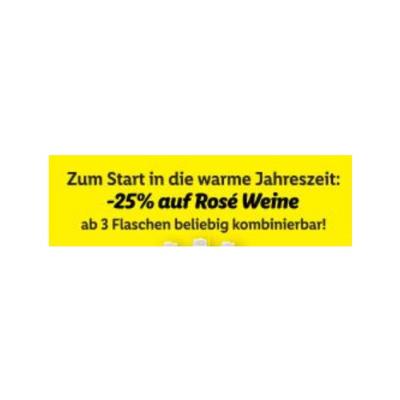 Promotion Bild von -25% auf Rose Weine ab 3 Flaschen beliebig kombinierbar! Lidl