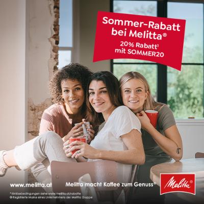 Promotion Bild von 20% sparen* mit dem Sommer-Rabatt bei Melitta®!