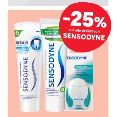-25% auf alle Artikel von SENSODYNE MPREIS