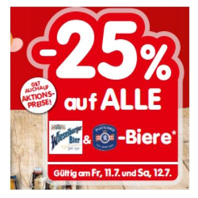Promotion Bild von -25% auf ALLE Wieselburger & Puntigamer-Biere INTERSPAR