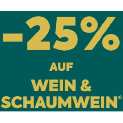 -25% AUF WEIN & SCHAUMWEIN BILLA PLUS