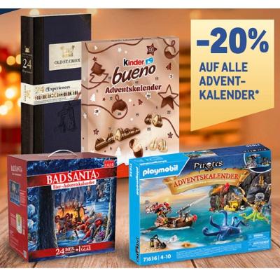-20% AUF ALLE ADVENTKALENDER METRO