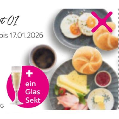 Hütthalers Hofkultur Großes Classici Frühstück + ein Glas Sekt je 5.50€ mömax