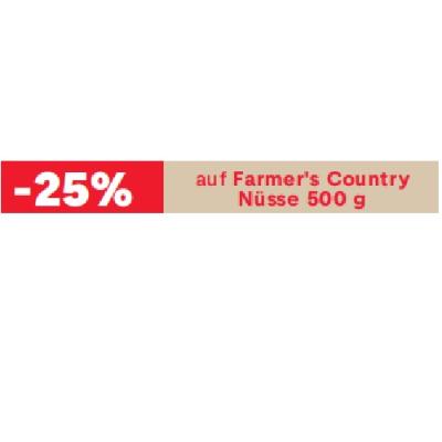 Promotion Bild von -25% auf Farmer's Country Nüsse 500 g MPREIS