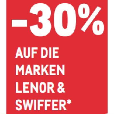 -30% AUF DIE MARKEN LENOR & SWIFFER METRO