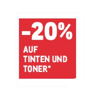 -20% AUF TINTEN UND TONER METRO
