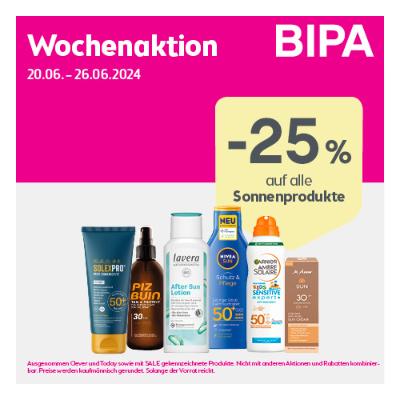 Promotion Bild von 25% auf alle Sonnenpflegeprodukte