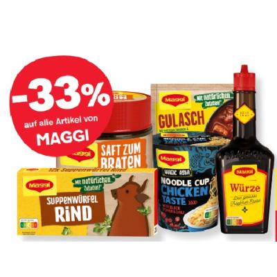 Bild von -33% auf alle Artikel von MAGGI MPREIS