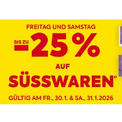 BIS ZU -25% AUF SÜSSWAREN BILLA