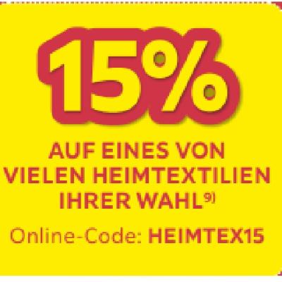 Promotion Bild von 15% AUF EINES VON VIELEN HEIMTEXTILIEN IHRER WAHL Möbelix
