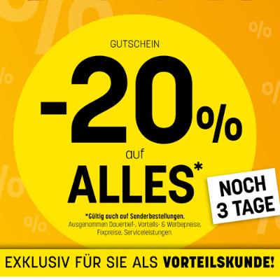 -20% auf ALLES* Rabatt exklusiv für Vorteilskund*innen, auch auf Sonderbestellungen gültig Betten Reiter