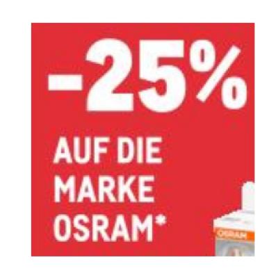 -25% AUF DIE MARKE OSRAM METRO