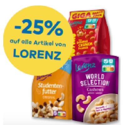 -25% auf alle Artikel von LORENZ T&G