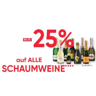 BIS ZU -25% auf ALLE SCHAUMWEINE Maximarkt