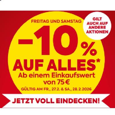 -10% AUF ALLES Ab einem Einkaufswert von 75 € BILLA PLUS