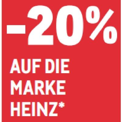 -20% AUF DIE MARKE HEINZ METRO
