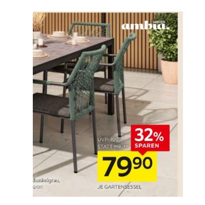 Promotion Bild von Ambia Garden Gartensessel je 79,90€ XXXLutz