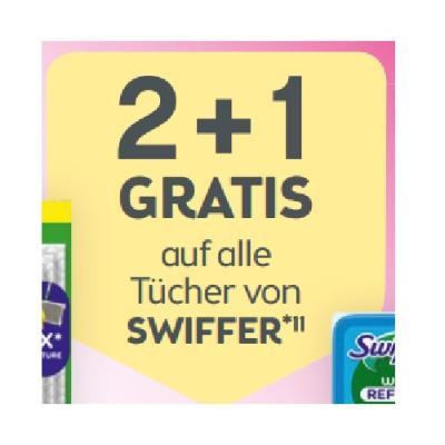 Promotion Bild von 2+1 GRATIS auf alle Tücher von SWIFFER BIPA