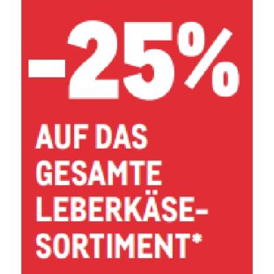 Promotion Bild von -25% auf das gesamte Leberkäse-Sortiment METRO