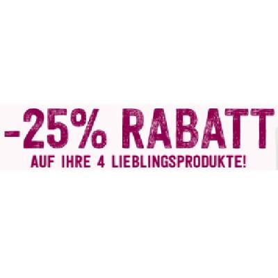-25% RABATT AUF IHRE 4 LIEBLINGSPRODUKTE! Sutterlüty