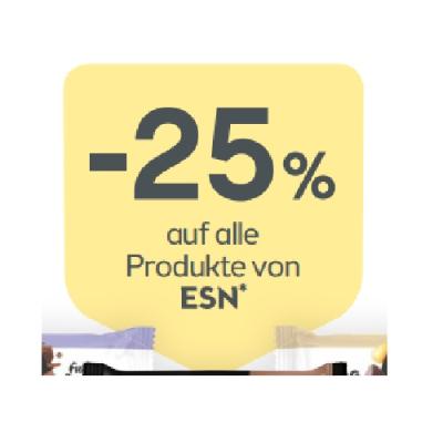 -25% auf alle Produkte von ESN BIPA