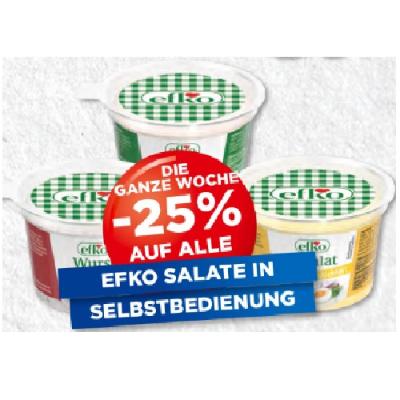 Promotion Bild von DIE GANZE WOCHE -25% AUF ALLE EFKO SALATE IN SELBSTBEDIENUNG Unimarkt