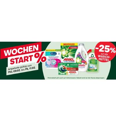 -25% auf alle WASCHMITTEL MPREIS