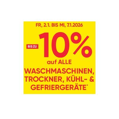 BIS ZU -10% auf ALLE WASCHMACHINEN, TROCKNER, KÜHL- & GEFRIERGERÄTE Maximarkt