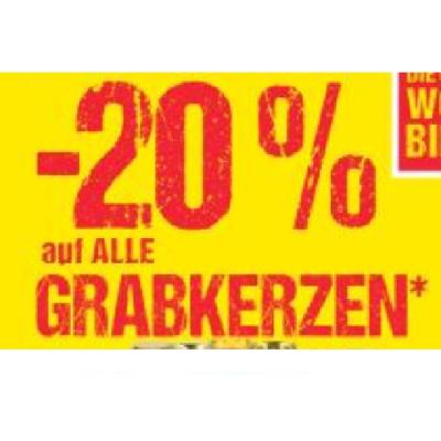 Promotion Bild von -20% auf ALLE GRABKERZEN Maximarkt