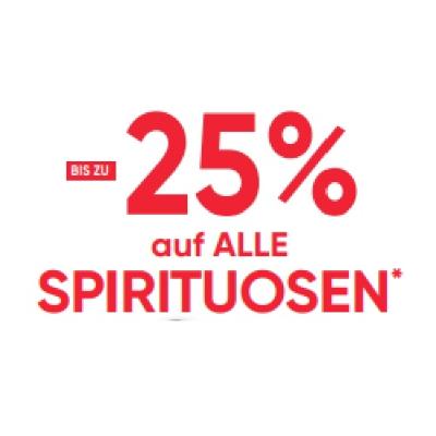 BIS ZU -25% auf ALLE SPIRITUOSEN Maximarkt