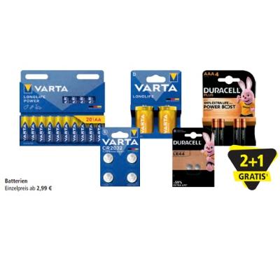 Batterien 2+1 GRATIS PAGRO & LIBRO