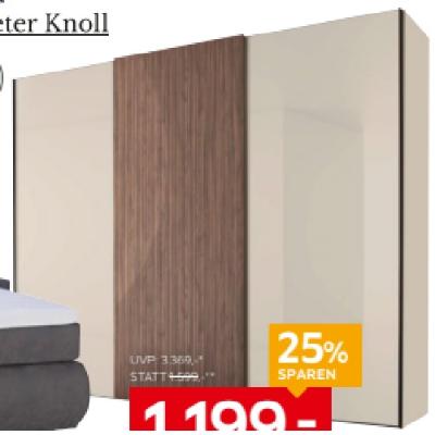 Dieter Knoll Schwebetürenschrank 0531018901 je 1199,- € XXXLutz
