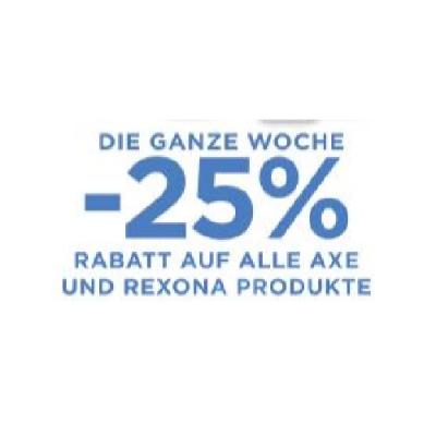 Bild von DIE GANZE WOCHE -25% RABATT AUF ALLE AXE UND REXONA PRODUKTE Unimarkt