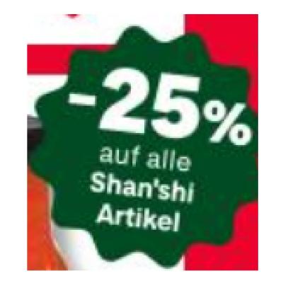 -25% auf alle auf Shan'shi Artikel MPREIS